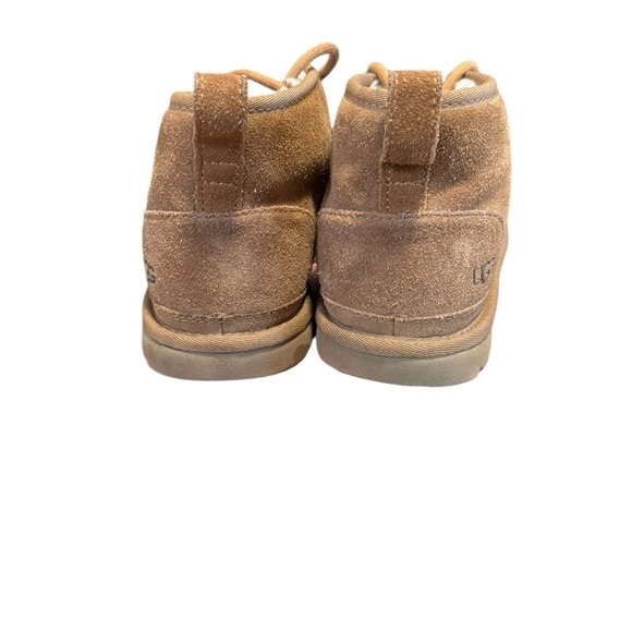 UGG Boots Womens 8 Brown Tan Neumel Chukka Chestnut Suede Ankle Bootie Shearling - Picture 9 of 10
